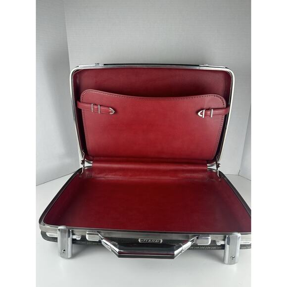American Tourister Other - Vintage American Tourister Tiara Hard Sided Suitcase Red Interior 19" X 12" X 5"